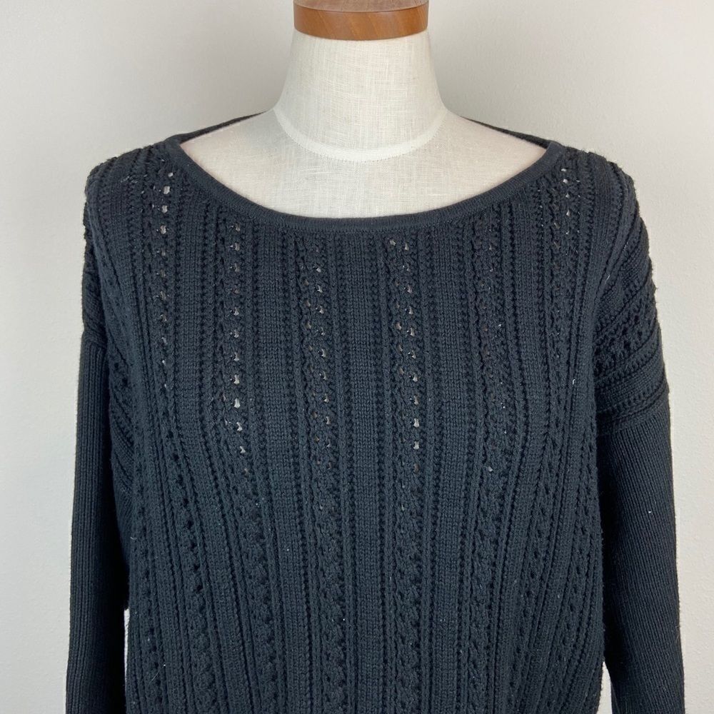 Point Sur Boxy Pointelle Sweater - Picture 3 of 7